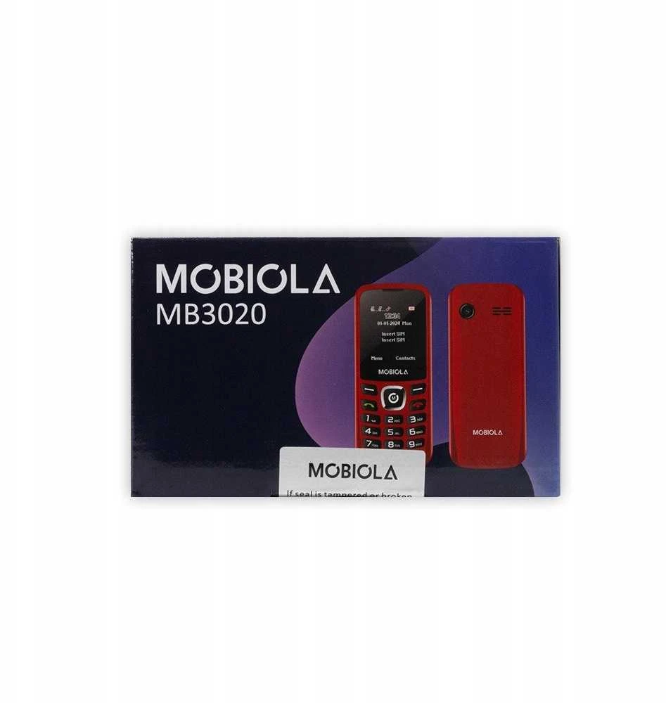 Mobilusis telefonas Mobiola MB3020 dviejų SIM kortelių, raudonas