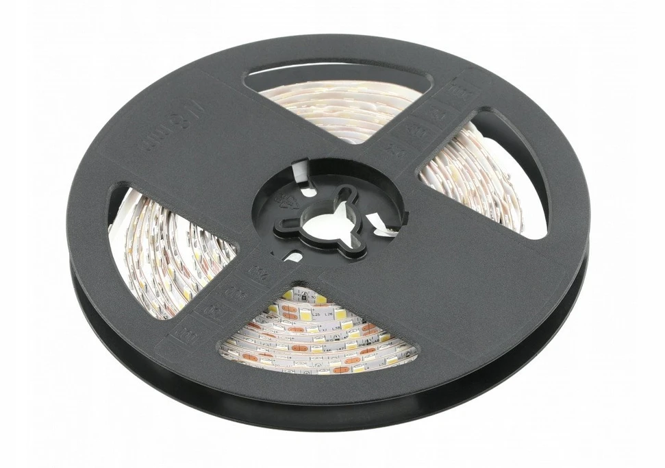 GTV Blykstės 2835, 600 LED šiltai baltos spalvos, 60W, atsparios vandeniui 10 mm, ritinėlis 5