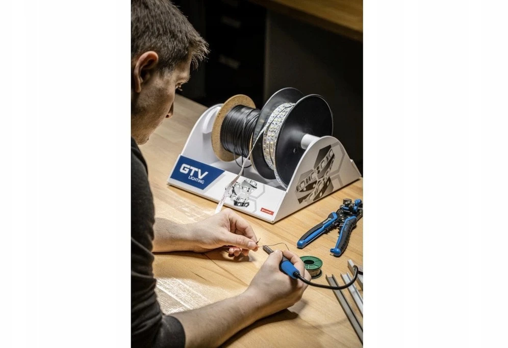 GTV Blykstės 2835, 600 LED šiltai baltos spalvos, 60W, atsparios vandeniui 10 mm, ritinėlis 5