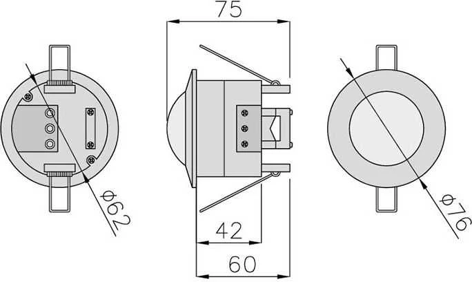GTV Judesio jutiklis CR-5 1200W 220 - 240V 360⁰ (CR-CR5000-00)