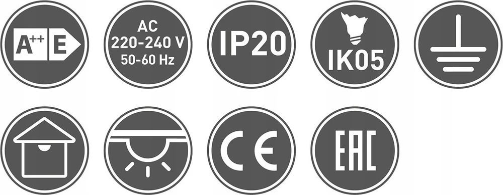 GTV Lubinis šviestuvas DRAGO, maks. 60W, E27, AC220-240V, 50-60Hz, IP20, 133*148mm, baltas