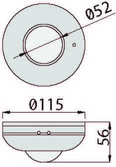 GTV judesio jutiklis CR-3 220 - 240V 50 / 60Hz 360° (CR-CR3000-00)