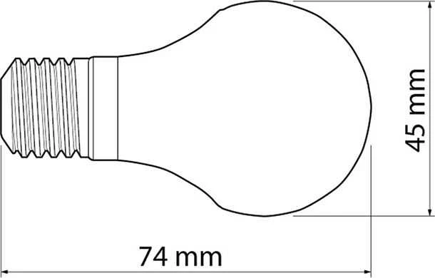 GTV LED lemputė, B45C, SMD 2835, WARM Baltas, E27, 6W, AC220-240V, 160° šviesos kampas, 470 lm,