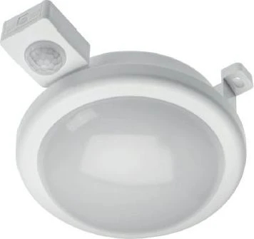Sieninis šviestuvas GTV LED hermetinis šviestuvas DELTA su judesio davikliu, apvalus / LD-DELOR6WC-NB