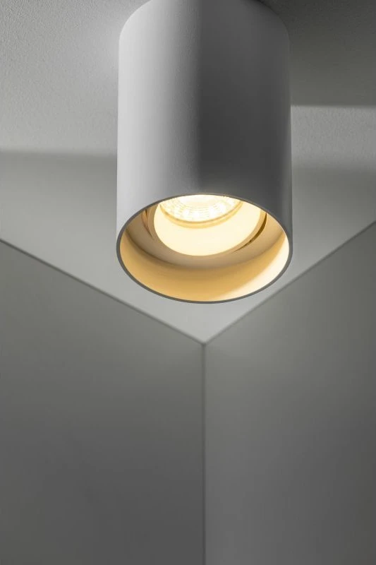 GTV Lubinis šviestuvas RESTO, PC, φ80x125mm, IP20, maks. 20W, apvalus, baltas