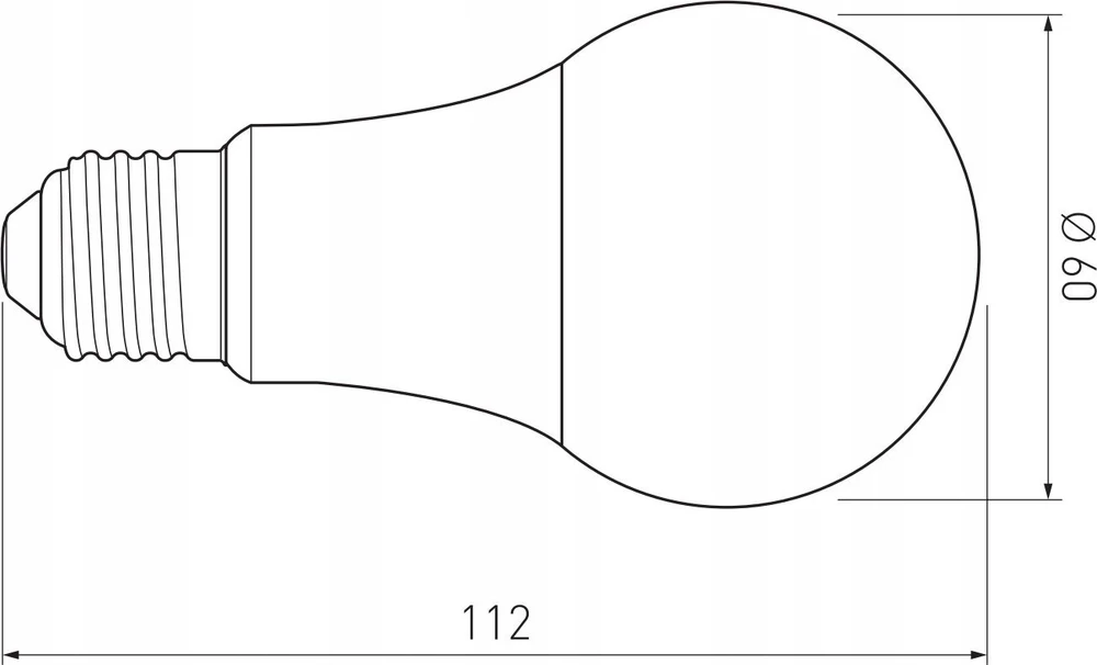GTV LED šviesos šaltinis reguliuojamas A60, 10W, 820lm, E27, 3000K, AC220-240V/50-60Hz, RA>80,