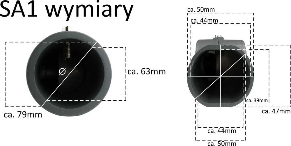 GTV Reguliuojamas adapteris LED gatvių stulpinėms lempoms 50W SA1 GTV 0840