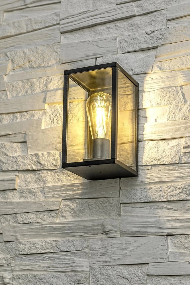 Sieninis šviestuvas GTV Sodo šviestuvas VENTANA-AU,E27, MAX.20W,IP54,AC220-240V,50-60Hz,viršutinis šviestuvas ties