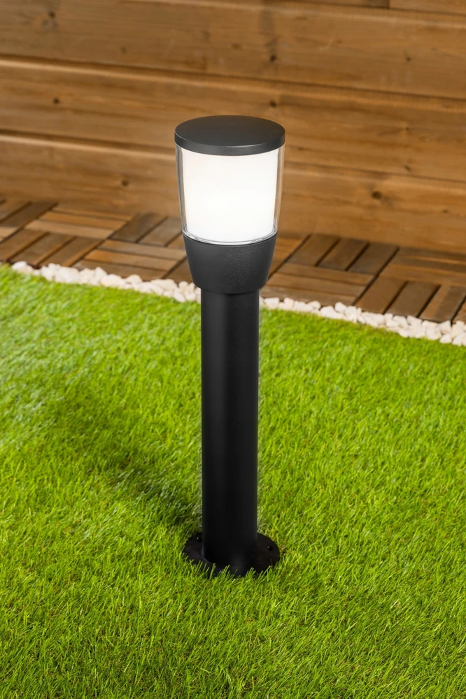 GTV Sodo šviestuvas TORO-P 80, E27, MAX.15W, IP54, AC220-240V, 50-60Hz, stulpas, juodas