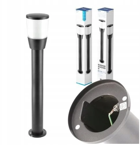 GTV Sodo šviestuvas TORO-P 80, E27, MAX.15W, IP54, AC220-240V, 50-60Hz, stulpas, juodas
