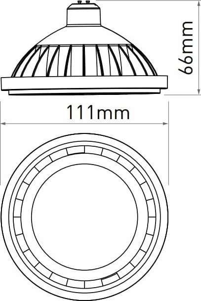 GTV LED lemputė Gtv LD-ES111NW13W120-00 12,5W GU10 ES111 4000K 1250lm