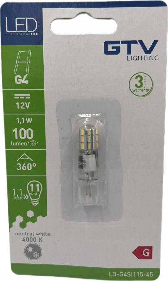 GTV LED lemputė LD-G93W25-45 2,5W G9 SMD 2835 reguliuojamo ryškumo 220lm 4000K neutrali spalva