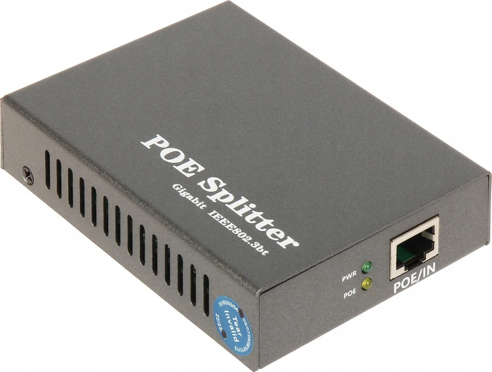 POE skirstytuvas su RJ45 jungtimi ir LED lemputėmis