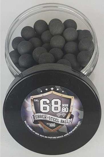 Gumos ir metalo rutuliai Guard Power cal. 43-100 vnt.