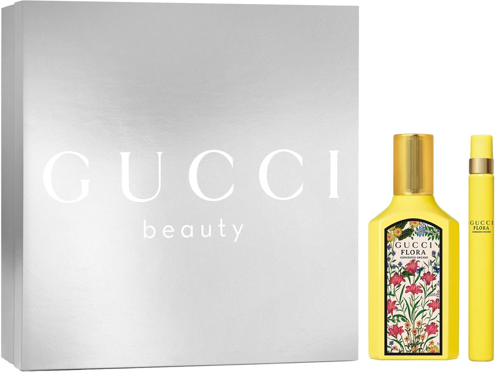 Set Gucci: Flora Gorgeous Orchid Eau De Parfum For Women, 50 ml + Flora Gorgeous Orchid Eau De Parfum For Women, 10 ml