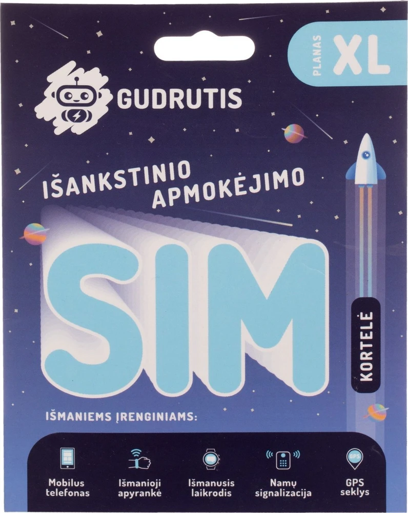 KORTELĖ IŠANKS APMOKĖJIM GUDRUTIS SIMXL