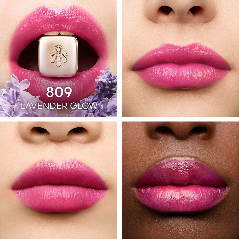 Guerlain Kiss Kiss Bee Glow lūpų balzamas, spalva - 809 Lavender Glow