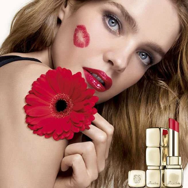 Guerlain Kiss Kiss Shine Bloom lūpų dažai, spalva - 775 Poppy Kiss