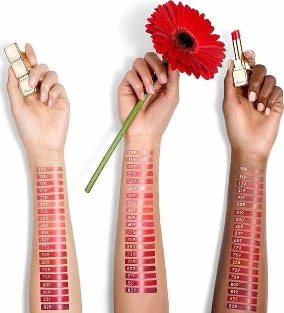 Guerlain Kiss Kiss Shine Bloom lūpų dažai, spalva - 775 Poppy Kiss