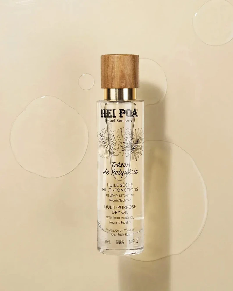 Hei Poa Tresor De Polynesie Monoi aliejus maitinantis sausas kūno aliejus, 50 ml