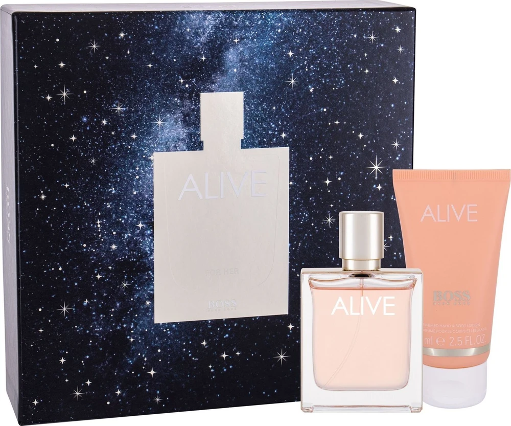 Hugo Boss Alive EDP rinkinys moterims (EDP, 50 ml + kūno losjonas, 75 ml)
