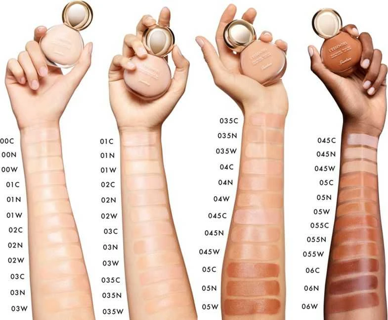 GUERLAIN L’Essentiel Natural Glow Foundation natūralaus švytėjimo suteikianti kreminė pudra SPF 20, atspalvis: 00N Porcelain, 30 ml