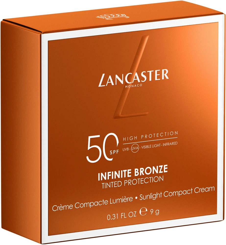 Lancaster Infinite Bronze Sunlight Compact kreminė pudra SPF 50 bronzantai, 9 g