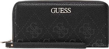 Guess, Amara, Tekstilinė Piniginė, 4G Logotipas, SWSG6995460, Juodas, Moterims