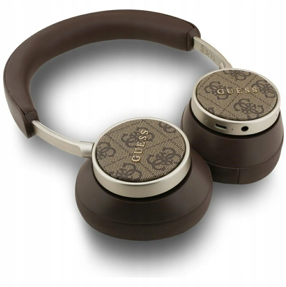 Ausinės Guess Bluetooth 4G Classic Logo rudos spalvos