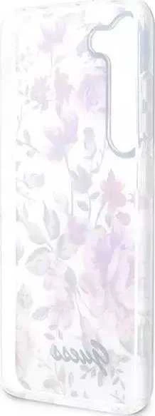 Guess GUHCS23MHCFWST S23+ S916 baltos spalvos kietas dėklas Flower Collection