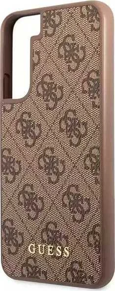 Guess GUHCS23SG4GFBR S23 S911 rudos spalvos kietas dėklas 4G Metal Gold Logo