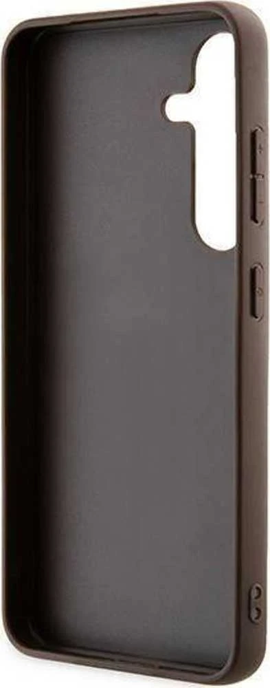 Samsung Galaxy S24 Guess dėklas 4G Metal Gold Logo (GUHCS24SG4GFBR) rudos spalvos