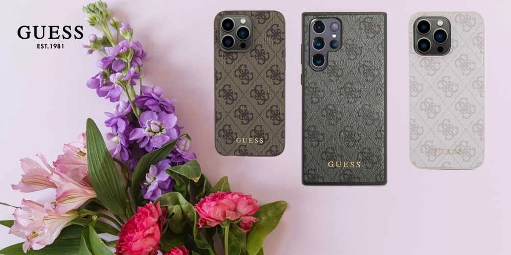 Samsung Galaxy S24 Guess dėklas 4G Metal Gold Logo (GUHCS24SG4GFBR) rudos spalvos