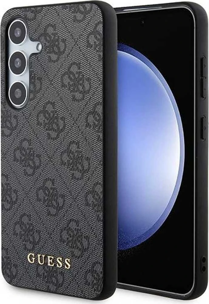 Samsung Galaxy S24 Guess dėklas 4G Metal Gold Logo (GUHCS24SG4GFGR) juodos spalvos