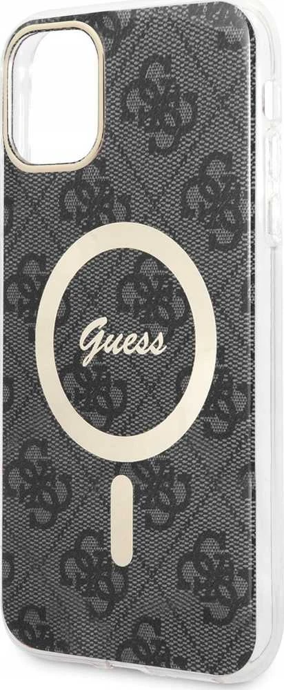 Dėklas GUESS GUHMN61H4STK IPHONE 11 6.1 "Juodas/Juodas HARDCASE 4G MAGSAFE