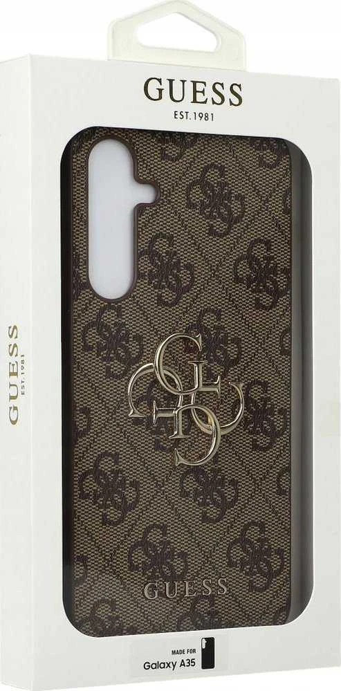 Guess GUHCSA354GMGBR A35 A356 rudos spalvos kietas dėklas 4G Big Metal Logo