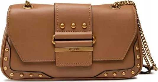 Guess, Greta, poliuretano tekstilinis krepšys per petį, konjako spalvos, hwvb81 29210, 16 x 29 x 5,3 cm, moterims