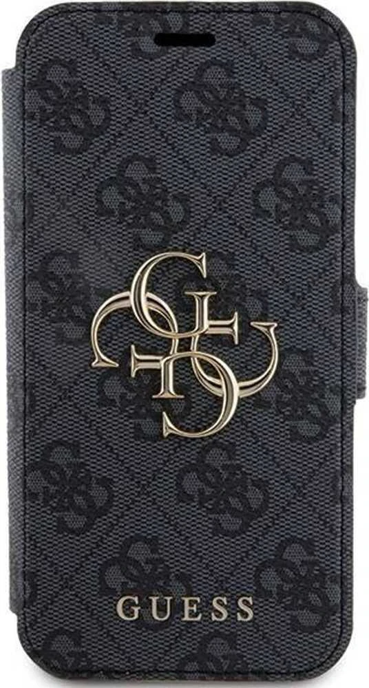 Dėklas Guess GUBKP15L4GMGGR Apple iPhone 15 Pro 6.1″ pilkos spalvos book 4G Metal Logo