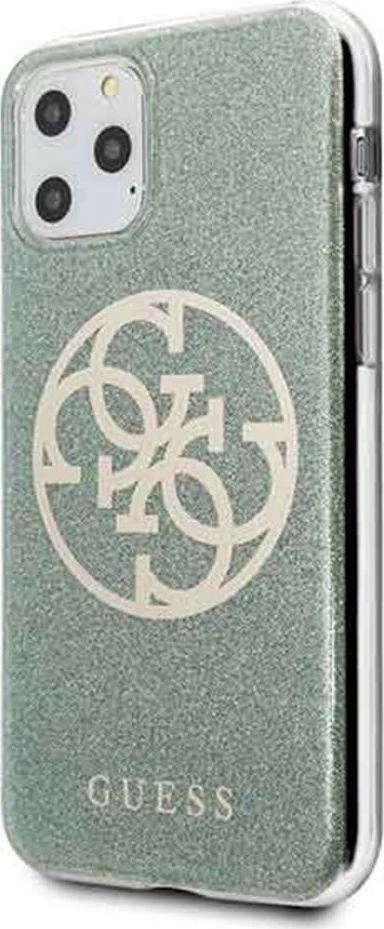 Dėklas GUESS HARD CASE CIRCLE GLITTER GUHCN58PCUGLKA IPHONE 11 PRO KHAKI