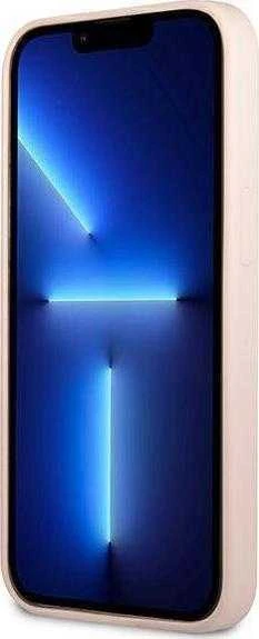 Dėklas GUESS GUHCP13SSLTGP IPHONE 13 MINI 5.4 "Rožinis/Rožinis HARDCASE SILICONE TRIANGLE