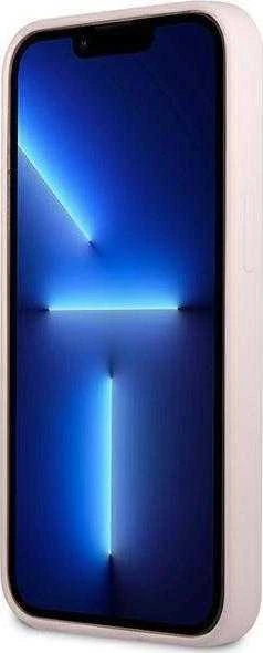 Apple iPhone 13 Pro Max Guess dėklas Silicone Triangle (GUHCP13XSLTGU) violetinės spalvos