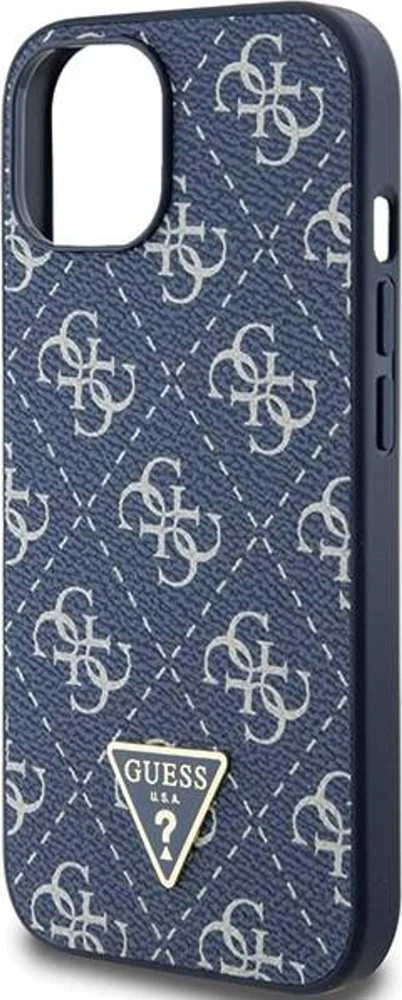 Guess GUHCP15MPG4GPB Apple iPhone 15 Plus / 14 Plus 6.7″ mėlynas kietas dėklas 4G Triangle Metal Logo