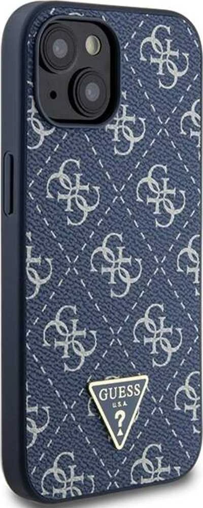 Guess GUHCP15MPG4GPB Apple iPhone 15 Plus / 14 Plus 6.7″ mėlynas kietas dėklas 4G Triangle Metal Logo