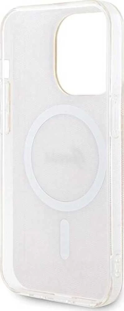 Guess GUHMP15LH4STP Apple iPhone 15 Pro 6.1″ rožinės spalvos kietas dėklas IML 4G MagSafe