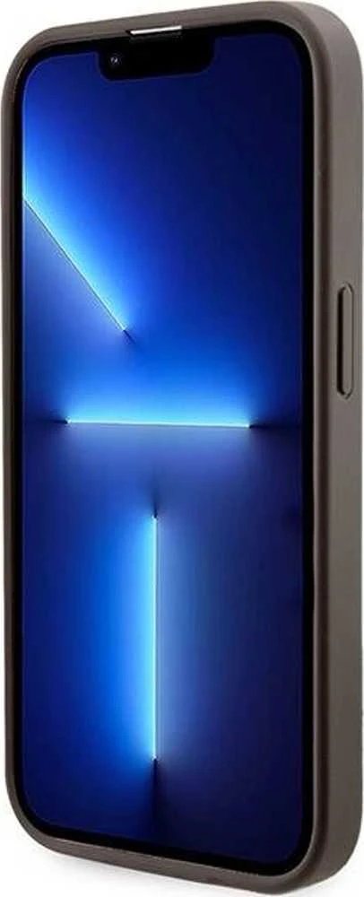 Guess GUHMP15LP4RPSW Apple iPhone 15 Pro 6.1″ rudos spalvos kietas dėklas 4G Printed Stripes MagSafe