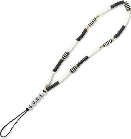 Guess pendant GUSTBCKH virvelė telefonui juodos spalvos-baltos spalvos Heishi Beads