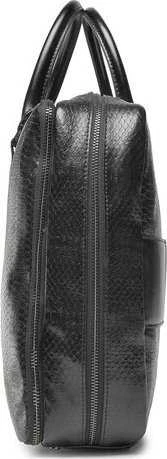 Guess, Guess, Leather, Leather Briefcase, Nešiojamas kompiuteris Compartiment, Juodas, 40 x 30 x 9 cm, For Men