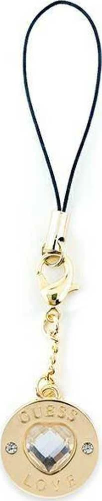 Guess GUCPMHGLD virvelė telefonui Heart Diamond Charm with Rhinestones