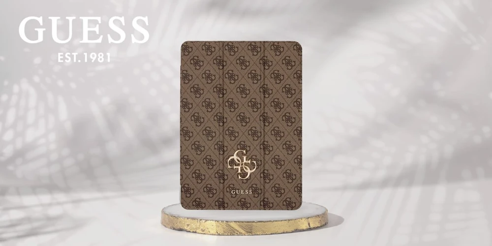 Guess GUFC11PM24PS4SGW Apple iPad Pro 11″ 2024 rudos spalvos Magnetic 4G Big Logo