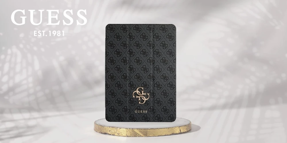 Guess GUFC13PM24PS4SGK Apple iPad Pro 13″ 2024 juodos spalvos Magnetic 4G Big Logo
